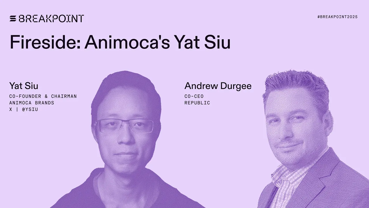 Fireside: Animoca's Yat Siu